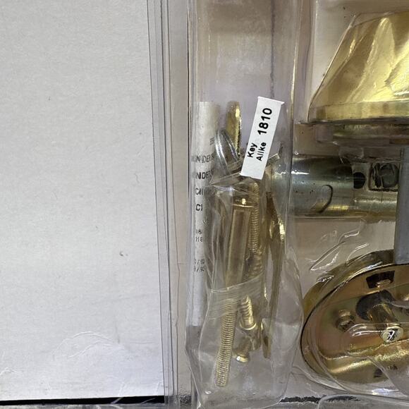 ReliaBilt RB Single Cylinder Deadbolt Antique Brass Finish - Picture 6 of 8